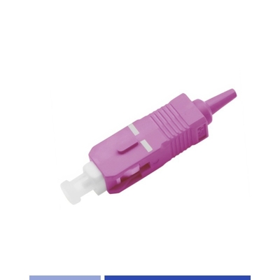 kopen OM4 Multimode vezelconnectoren SC UPC Simplex 0,9 mm laag invoegverlies online vervaardiging