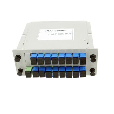kopen 1x16 SC UPC Single Mode Fiber Splitter LGX Box Fiber Optic PLC Splitter online vervaardiging