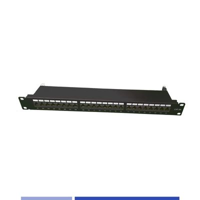kopen Cat6A Patch Panel 24 Port Shielded 1U Rack Mount Voor Kabelsysteem online vervaardiging