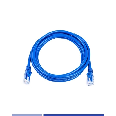 kopen 1m PVC Jacket Cat 6a Patch Cables UTP Stranded Copper Blauw aangepaste lengte online vervaardiging
