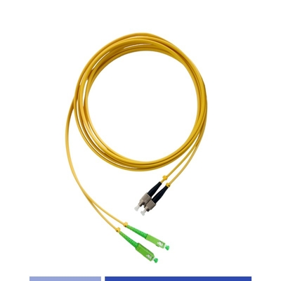 kopen Single-mode glasvezel patch cord SC/APC naar FC/UPC Duplex 3.0mm LSZH glasvezel patch leads online vervaardiging