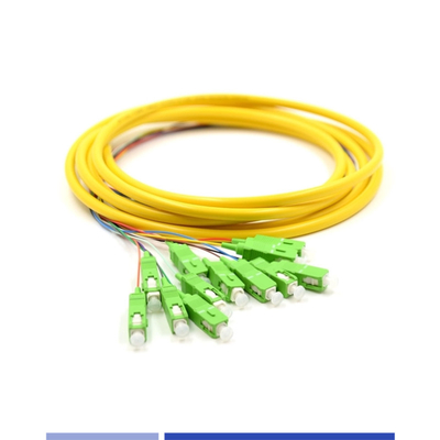 kopen 12 Streng Glasvezelkabel Pigtail SC APC Singlemode 9/125 LSZH 3m online vervaardiging