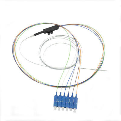 Kopen 6 vezels SC/UPC Fiber Ribbon Pigtail Singlemode LSZH 1m online vervaardiging