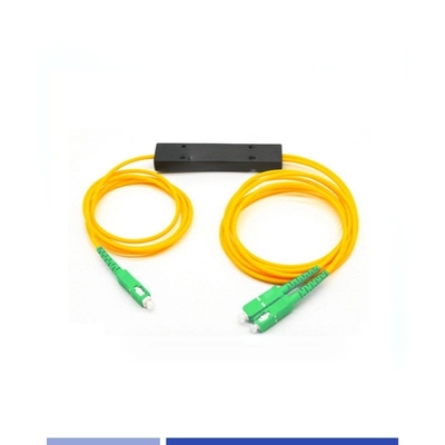 kopen Hoge nauwkeurigheid 1x2 PLC Fiber Splitter ABS-module SC/APC online vervaardiging