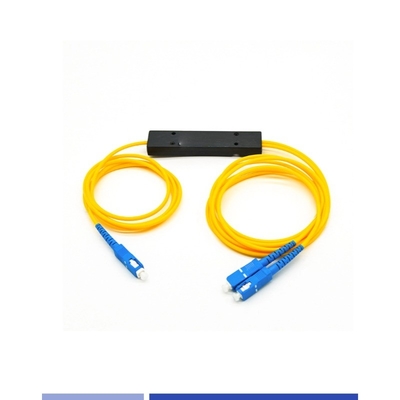kopen ABS-module 1x2 PLC-splitter SC UPC-singlemode 2,0 mm-vezelstraalsplitter online vervaardiging