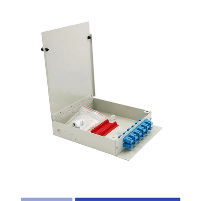 kopen 12 Port optische glasvezel distributie doos LC/SC 12 kern metalen glasvezel distributie eenheid online vervaardiging