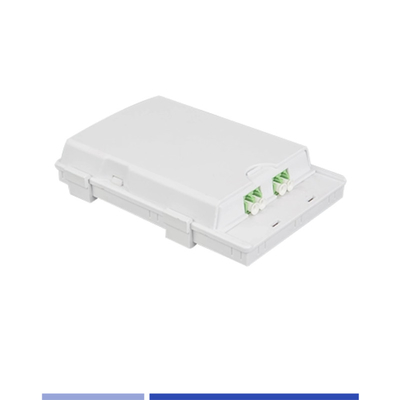 kopen 2 poort glasvezel terminal box 2 kern voor LC SC adapter hoge nauwkeurigheid online vervaardiging