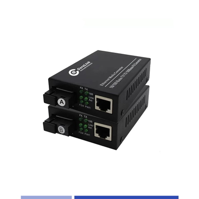 kopen BIDI-vezelmediaconverters 10/100Mbps Single-mode SMF TX1310nm/RX1550nm Simplex SC 20KM online vervaardiging