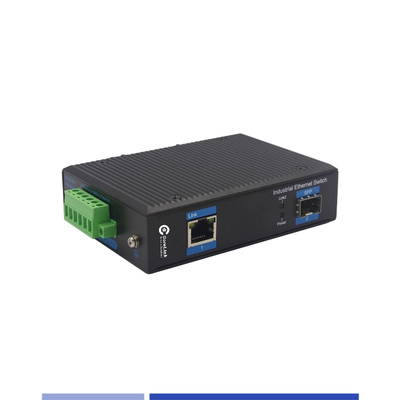 kopen Industrial Fiber Media Converter 10/100/1000M 1 SFP met 1 RJ45-poort Single-mode SMF Duplex 1310nm 20KM online vervaardiging
