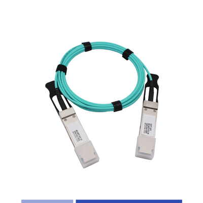 kopen 40G actieve optische kabel ((AOC) QSFP+ OM3 actieve kabel 1m LSZH Aqua online vervaardiging