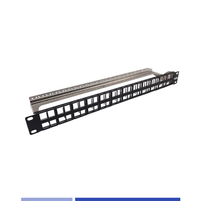 kopen 1U 48-poort modulair patch paneel afgeschermd voor Cat.6/Cat6A jack online vervaardiging
