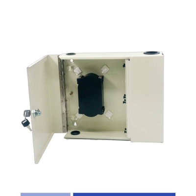 kopen 24 Port Fiber Wall Box Interieurontwerp voor LC/SC Adapter 24 Core Fiber behuizing met dubbele deur ontladen online vervaardiging