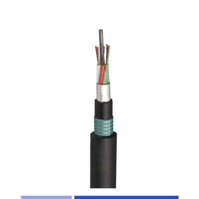 kopen 48 Core Direct Burial Fiber Cable Single Mode OS2 Double Armored PE GYTA53 Outdoor Fiber Optic Cable online vervaardiging