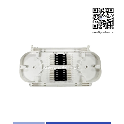 kopen 24 Fiber Splice Tray Grijs voor organisatie en bescherming van glasvezelnetwerken online vervaardiging
