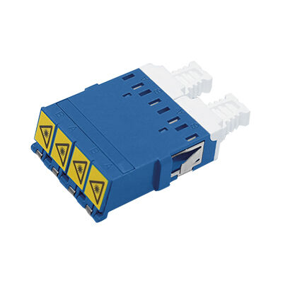 kopen LC Quad Fiber Optische Adapter met anti-laser shutter Singlemode Quad zonder flens online vervaardiging