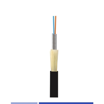 High Speed Indoor Fiber Optic Cable 6 Strand Gepantserde vezels G652D