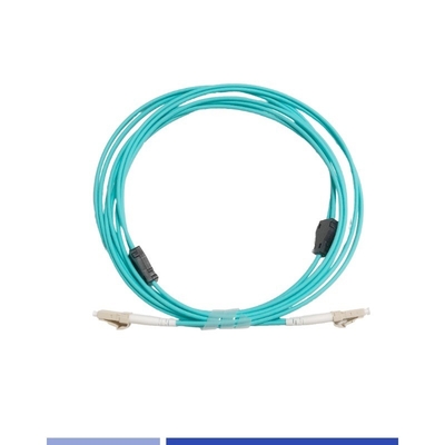 Multimode OM3 Bepantserde glasvezel patch cord Duplex 1m LSZH Jacket Lc tot Lc glasvezel kabel