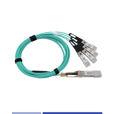 100G actieve optische kabel (AOC) QSFP28 tot 4x25G SFP28 breakout kabel OM3 3m