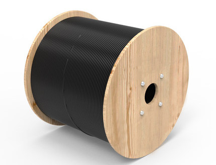 6 Fiber Outdoor Flat Drop Fiber Optic Cable 9/125 G657A1 LSZH Lichtgewicht