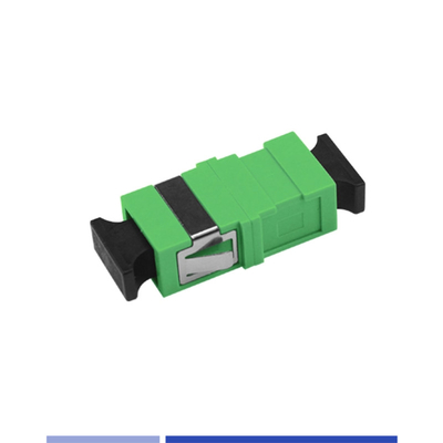 Optische vezeladapter Single-mode SC/APC Simplex optische koppelaar zonder flens Groen