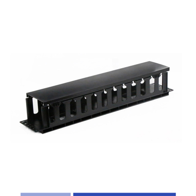 1U horizontale plastic kabelbeheerder voor datacenters