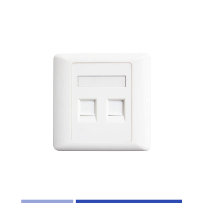 Inrichting Telecom Accessoires Dual Port Face Plate voor Cat3 Cat5E Cat6 Keystone Jack