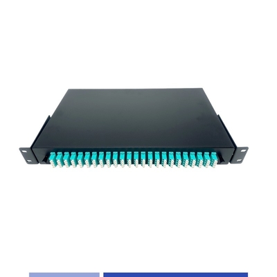 1U 96 kern Fiber Optic patch panel LC Quad-poort 19 