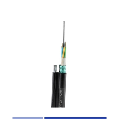 48 kern luchtvezeloptische kabel enkelmodus 9/125um met staaldraadboodschapper PE GYTC8S