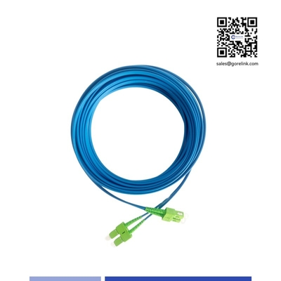 SC/APC Gepantserde Glasvezel Patchkabel Singlemode Duplex 1m LSZH Jas Anti-knaagdier